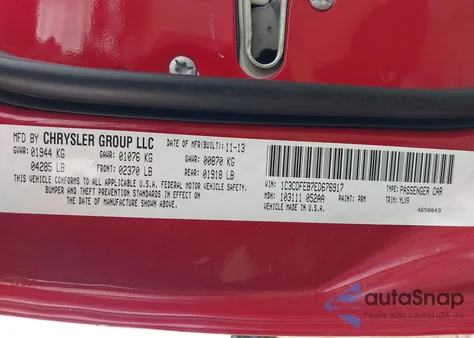 2014 Dodge Dart Gt z USA, uszkodzony, nr VIN 1C3CDFEB7ED676917